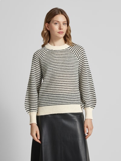 Peek & Cloppenburg VilaStrickpullover Mit Rundhalsausschnitt Modell 'SOFINA' In Beige