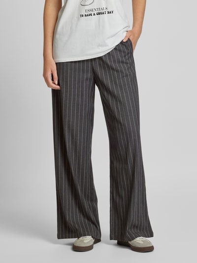 Peek & Cloppenburg VILLA SOPHIERelaxed Fit Stoffhose Mit Label-Patch Modell 'MARLEY' In Anthrazit