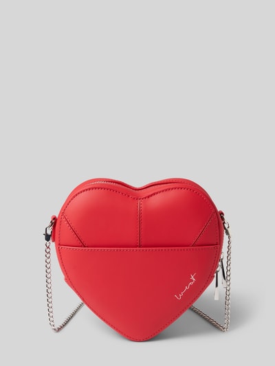 Peek & Cloppenburg WeatLederumhängetasche mit Label-Print in rot