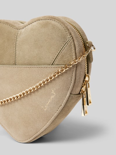 Peek & Cloppenburg WeatLederumhängetasche Mit Label-Schriftzug In Oliv