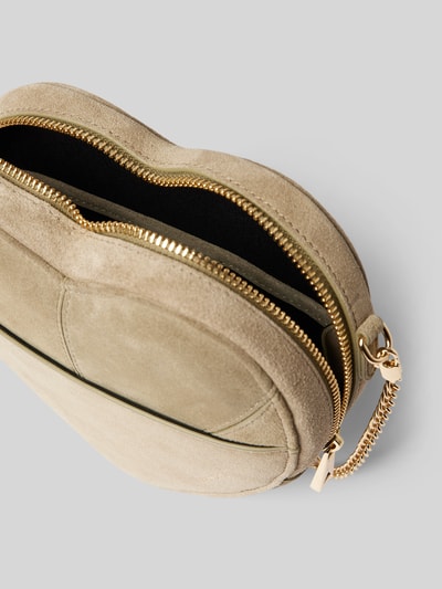 Peek & Cloppenburg WeatLederumhängetasche Mit Label-Schriftzug In Oliv