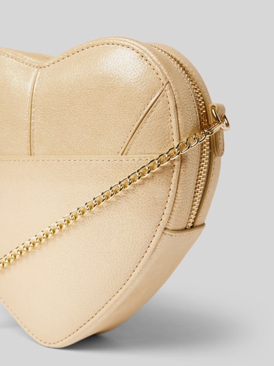 Peek & Cloppenburg WeatLederumhängetasche Mit Ziernähten In Gold