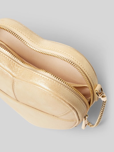 Peek & Cloppenburg WeatLederumhängetasche Mit Ziernähten In Gold