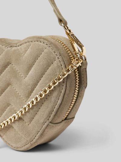 Peek & Cloppenburg WeatLederumhängetasche Mit Ziernähten In Oliv