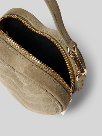 Peek & Cloppenburg WeatLederumhängetasche Mit Ziernähten In Oliv