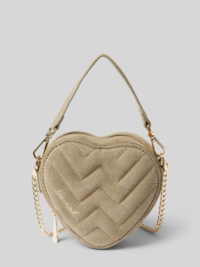 Peek & Cloppenburg WeatLederumhängetasche mit Ziernähten in oliv