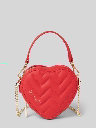 Peek & Cloppenburg WeatLederumhängetasche mit Ziernähten in rot