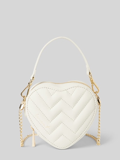 Peek & Cloppenburg WeatLederumhängetasche mit Ziernähten in weiss