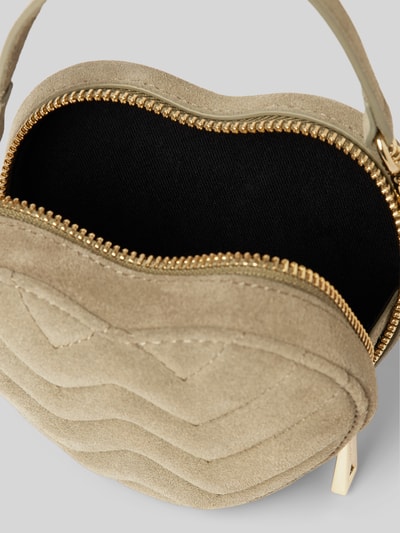 Peek & Cloppenburg WeatLederumhängetasche Mit Ziernähten In Weiss