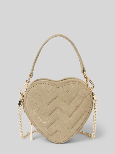 Peek & Cloppenburg WeatLederumhängetasche mit Ziernähten in weiss