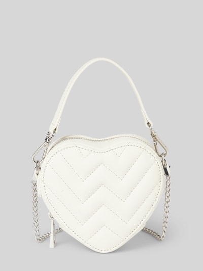 Peek & Cloppenburg WeatLederumhängetasche mit Ziernähten in weiss