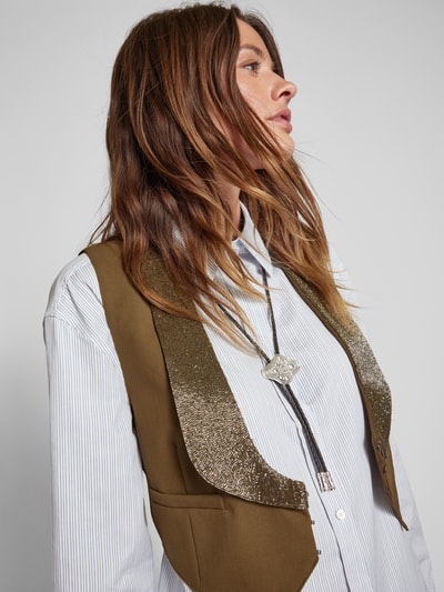 Peek & Cloppenburg Weekend Max MaraVerstellbares Trachtenband Mit Zierapplikation In Silber