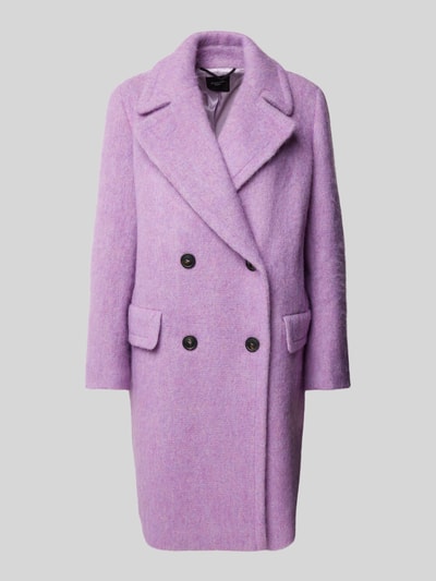 Peek & Cloppenburg Weekend Max MaraWollmantel mit Reverskragen Modell 'HELLO' in lila