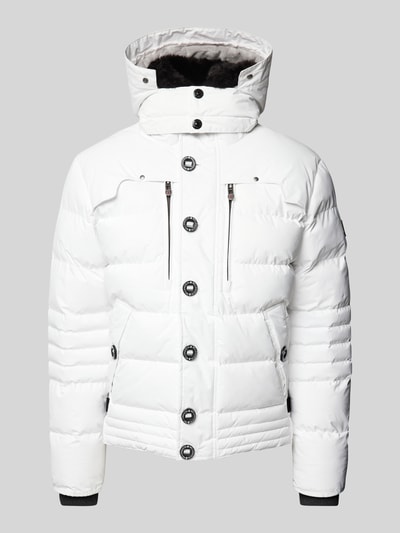 Peek & Cloppenburg WellensteynFunktionsjacke Mit Kapuze Und Eingrifftaschen In Weiss