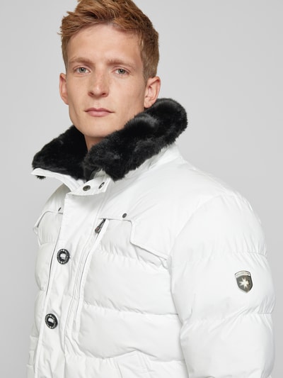 Peek & Cloppenburg WellensteynFunktionsjacke Mit Kapuze Und Eingrifftaschen In Weiss