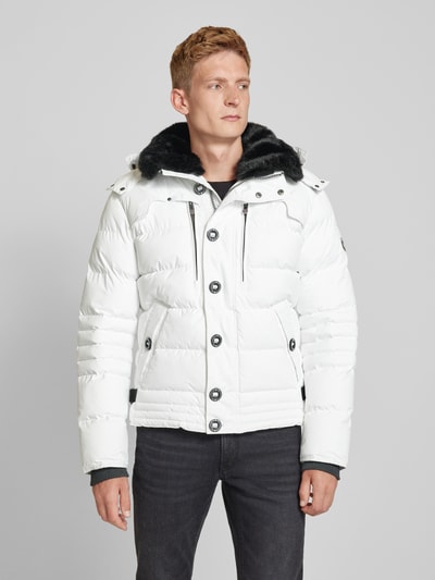 Peek & Cloppenburg WellensteynFunktionsjacke Mit Kapuze Und Eingrifftaschen In Weiss