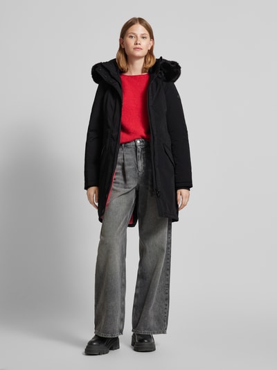 Peek & Cloppenburg WellensteynFunktionsjacke mit Kunstfellbesatz Modell 'Domino' in black