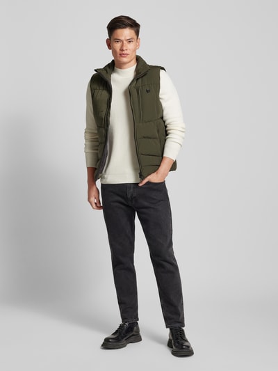 Peek & Cloppenburg WellensteynFunktionsjacke mit Label-Applikation Modell 'NORDSEE' in oliv