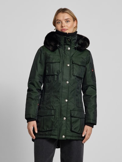 Peek & Cloppenburg WellensteynFunktionsjacke Mit Stehkragen Modell 'SCHNEEZAUBER' In Dunkelgruen