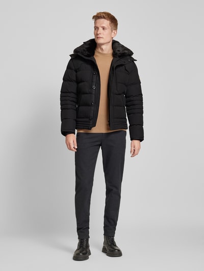 Peek & Cloppenburg WellensteynRegular Fit Funktionsjacke mit dicker Wattierung Modell 'STARSTREAM' in black