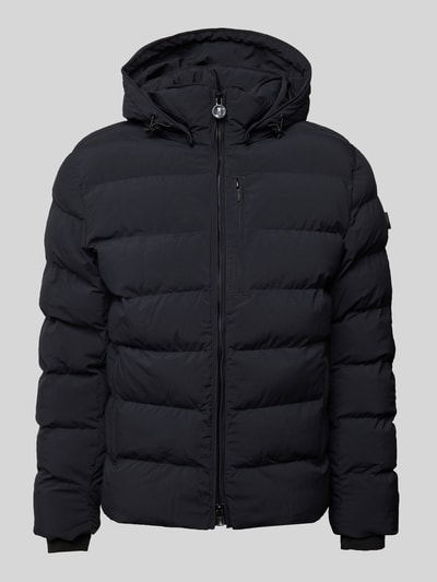 Peek & Cloppenburg WellensteynSteppjacke mit Label-Detail Modell 'BLACKBIRD' in marine