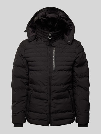 Peek & Cloppenburg WellensteynSteppjacke mit Label-Details Modell 'POLAR' in black
