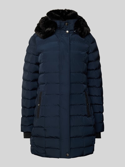 Peek & Cloppenburg WellensteynSteppmantel Mit Kapuze Modell 'SANTORIN' In Marine