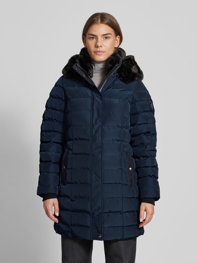 Peek & Cloppenburg WellensteynSteppmantel Mit Kapuze Modell 'SANTORIN' In Marine