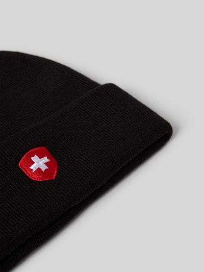 Peek & Cloppenburg WellensteynStrickmütze Mit Logo-Stitching In Black