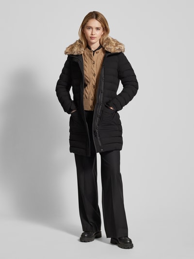 Peek & Cloppenburg WellensteynTaillierter Steppmantel mit Taillengürtel Modell 'ABENDSTERN' in black