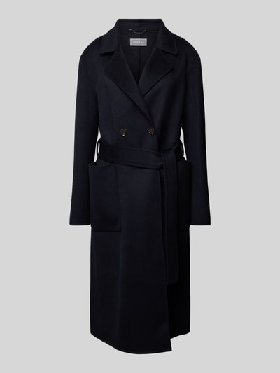 Peek & Cloppenburg WHITE LABELMantel Mit Bindegürtel In Marine