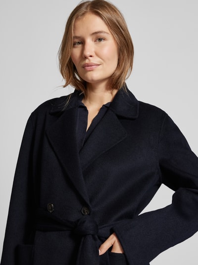 Peek & Cloppenburg WHITE LABELMantel Mit Bindegürtel In Marine