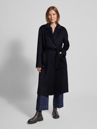 Peek & Cloppenburg WHITE LABELMantel Mit Bindegürtel In Marine