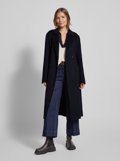 Peek & Cloppenburg WHITE LABELMantel Mit Bindegürtel In Marine