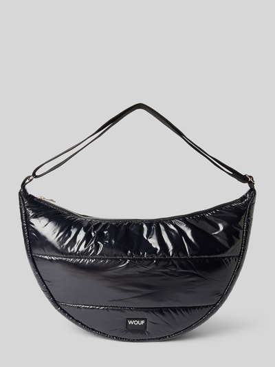 Peek & Cloppenburg WOUFHandtasche Mit Label-Patch Modell 'Black Glossy' In Black