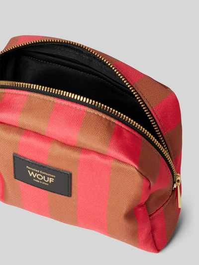 Peek & Cloppenburg WOUFKosmetiktasche Mit Label-Patch Modell 'Pat' In Neon Pink