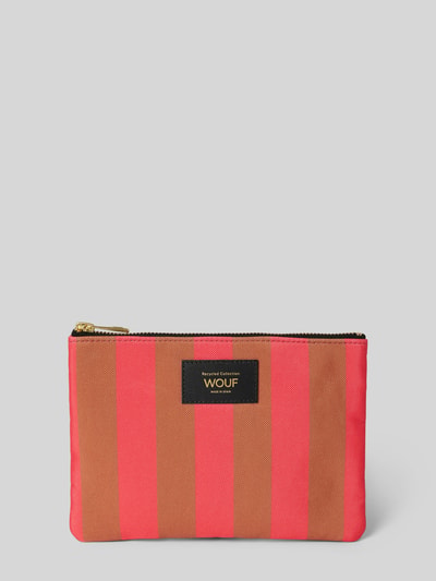 Peek & Cloppenburg WOUFKosmetiktasche mit Label-Patch Modell 'Pat' in neon pink