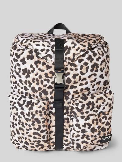 Peek & Cloppenburg WOUFRucksack Mit Animal-Print Modell 'Kim' In Hellbraun