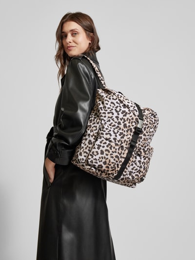 Peek & Cloppenburg WOUFRucksack mit Animal-Print Modell 'Kim' in hellbraun