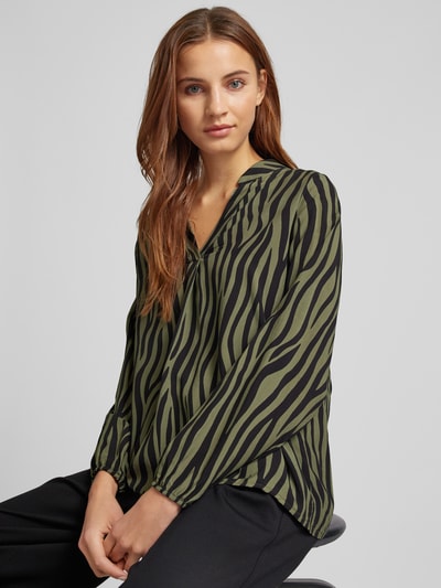 Peek & Cloppenburg ZABAIONEBlusenshirt Mit V-Ausschnitt In Khaki