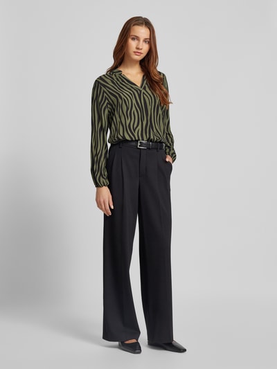 Peek & Cloppenburg ZABAIONEBlusenshirt mit V-Ausschnitt in khaki