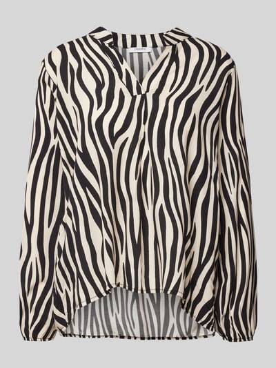 Peek & Cloppenburg ZABAIONEBlusenshirt Mit V-Ausschnitt In Weiss