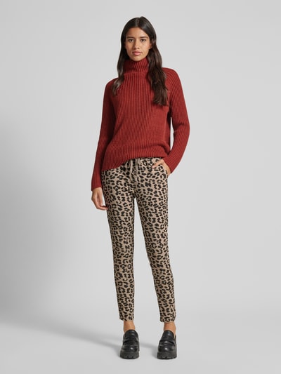 Peek & Cloppenburg ZABAIONESkinny Fit Stoffhose mit Tunnelzug in taupe