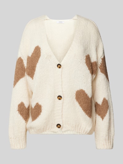 Peek & Cloppenburg ZABAIONEStrickjacke Mit V-Ausschnitt In Beige