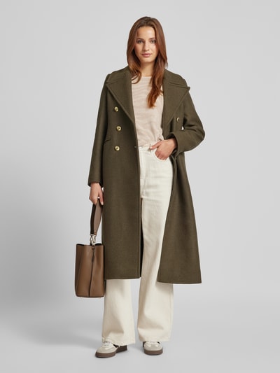 Peek & Cloppenburg ZABAIONEStrickpullover mit geripptem Rundhalsausschnitt in sand