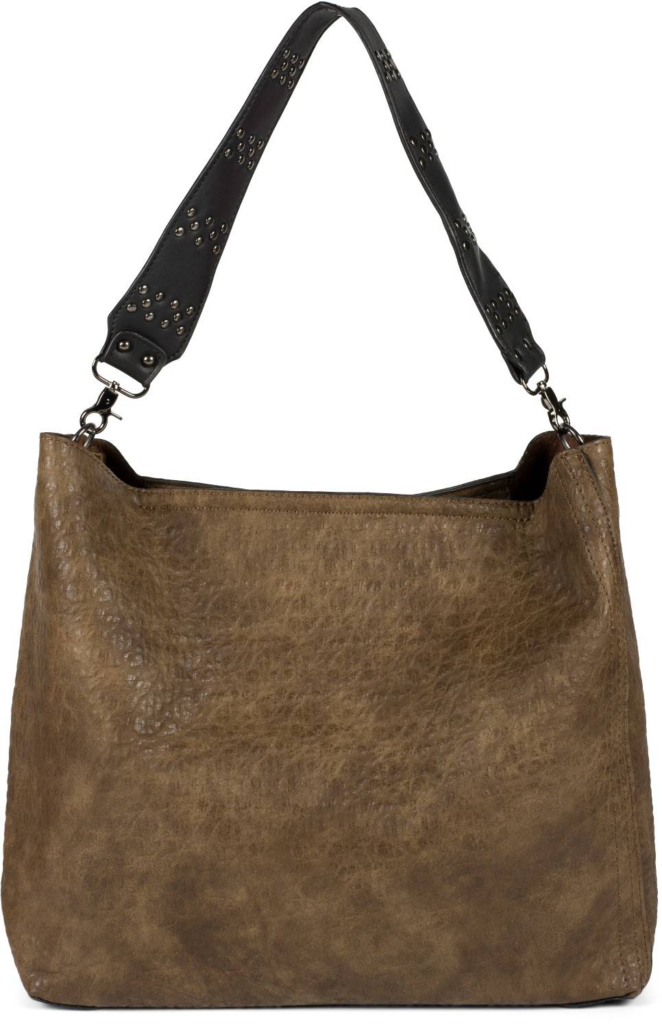 Stylebreaker 2 In 1 Schultertasche Mit Nietengurt Und Innentasche
