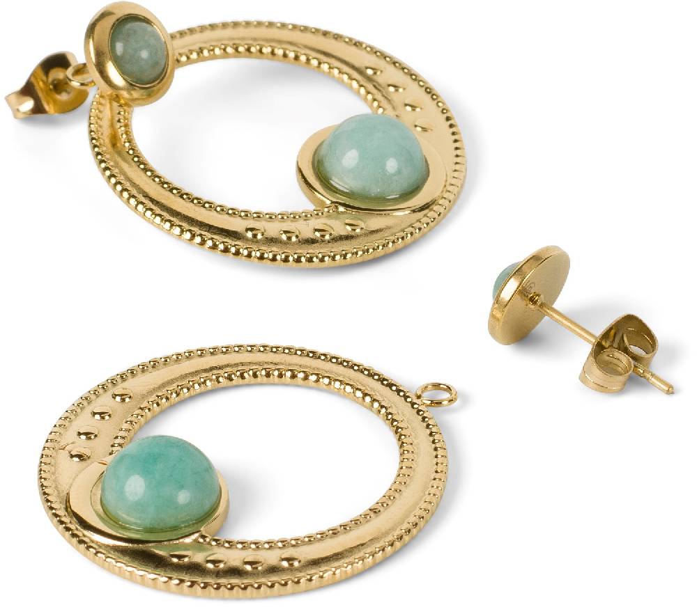 Stylebreaker 2 In 1 Statement Ohrringe Mit Amulett Anhänger