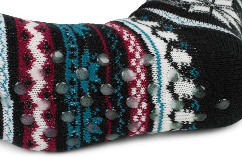 Stylebreaker ABS Kuschelsocken Mit Norweger Muster Mix
