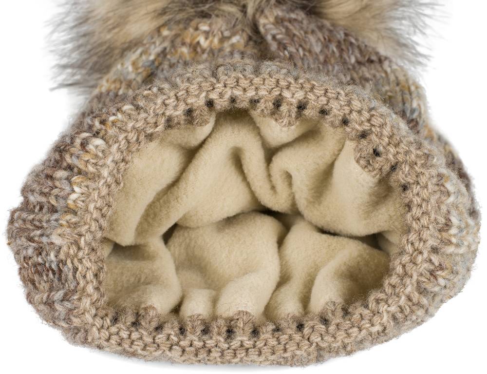 Stylebreaker Alpaka Strick Bommelmütze Bunt Gemustert