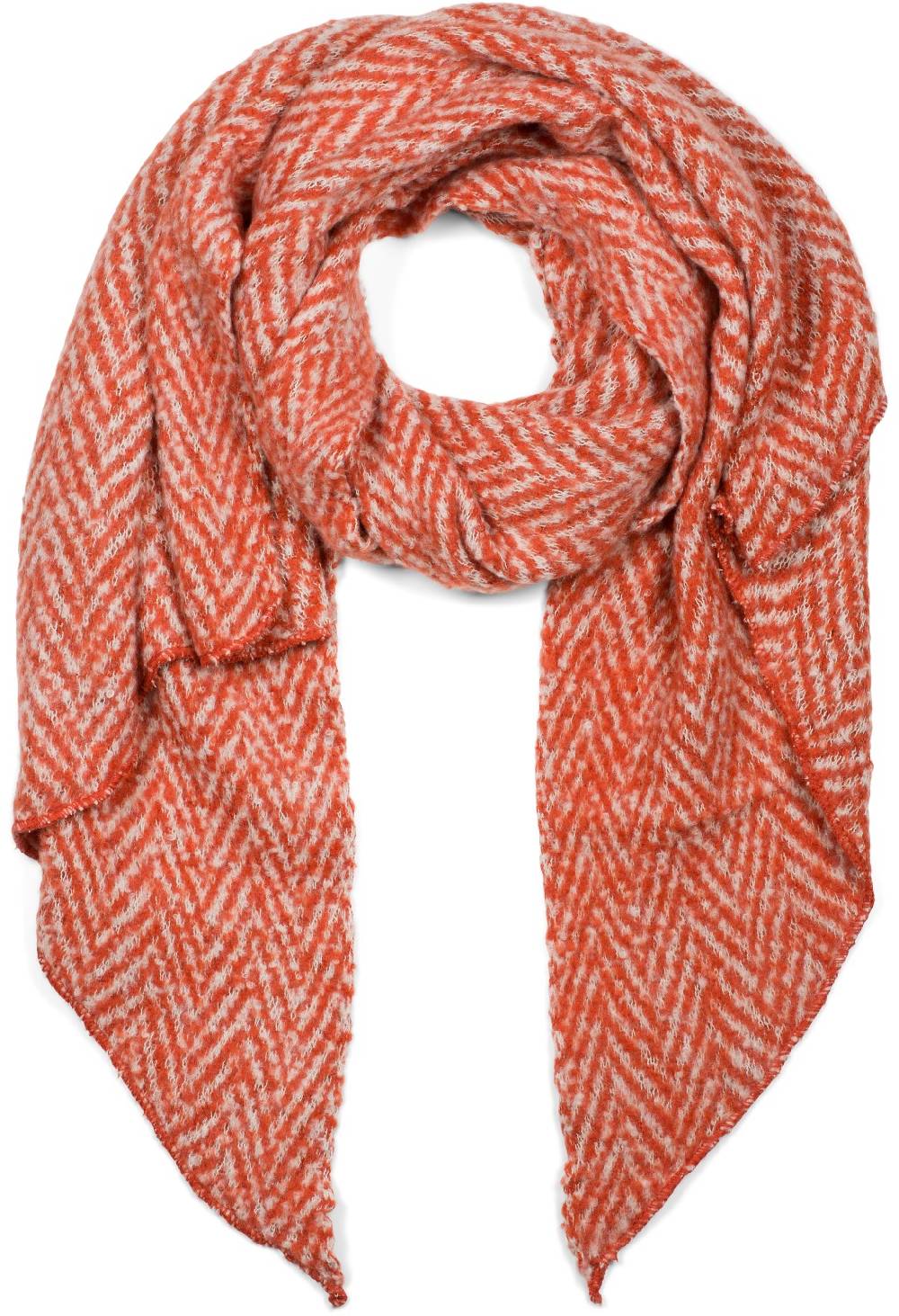 Stylebreaker Asymmetrischer Zacken Muster Web Schal